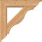 Ekena Millwork Funston Traditional Smooth Bracket w/ Offset Brace, Western Red Cedar, 7 1/2"W x 34"D x 34"H BKT0806X34X34FST01SWR - alternate 4
